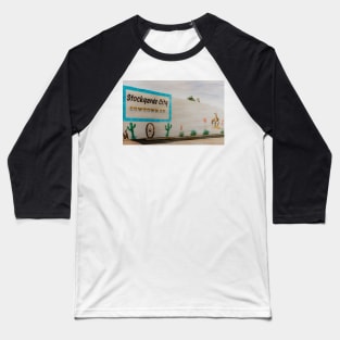 Stockyards City - Cowtown Co - Mural Baseball T-Shirt